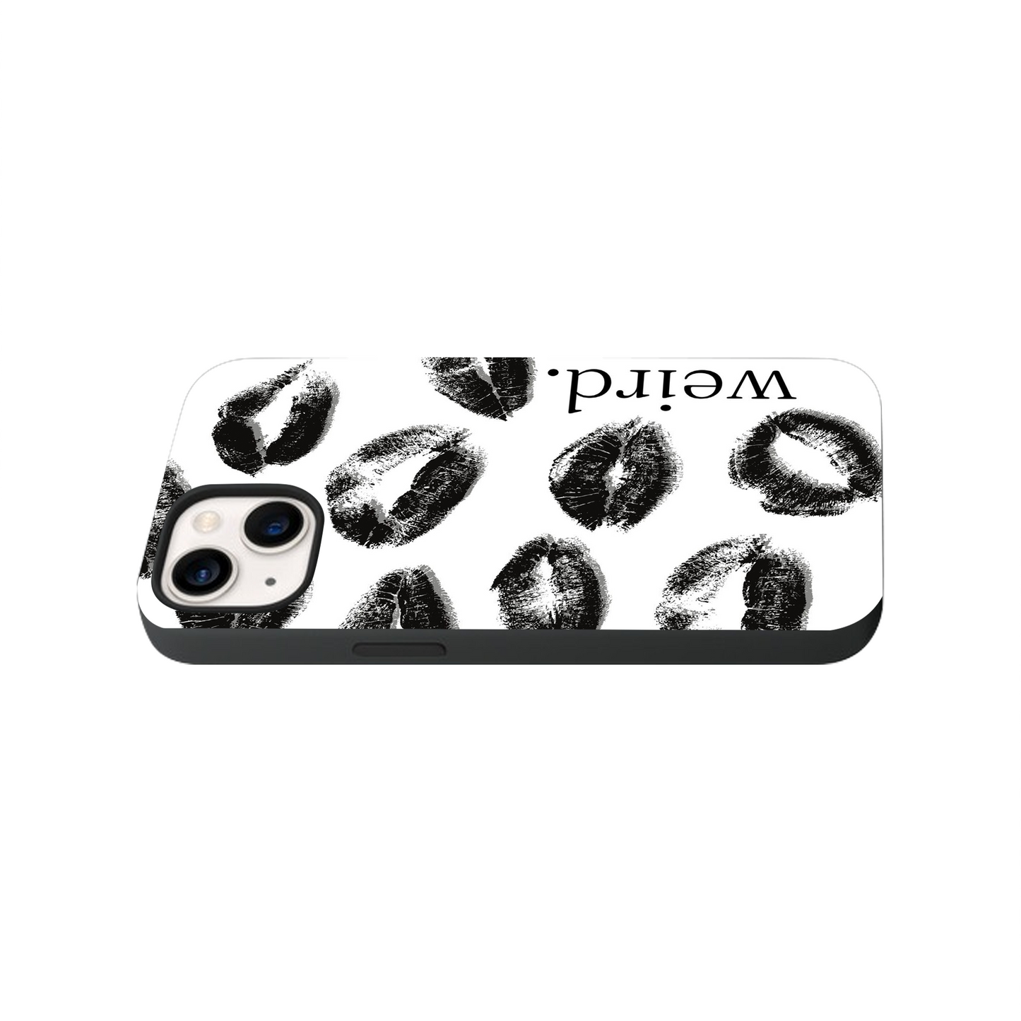 Weird Lips Glass Phone Case
