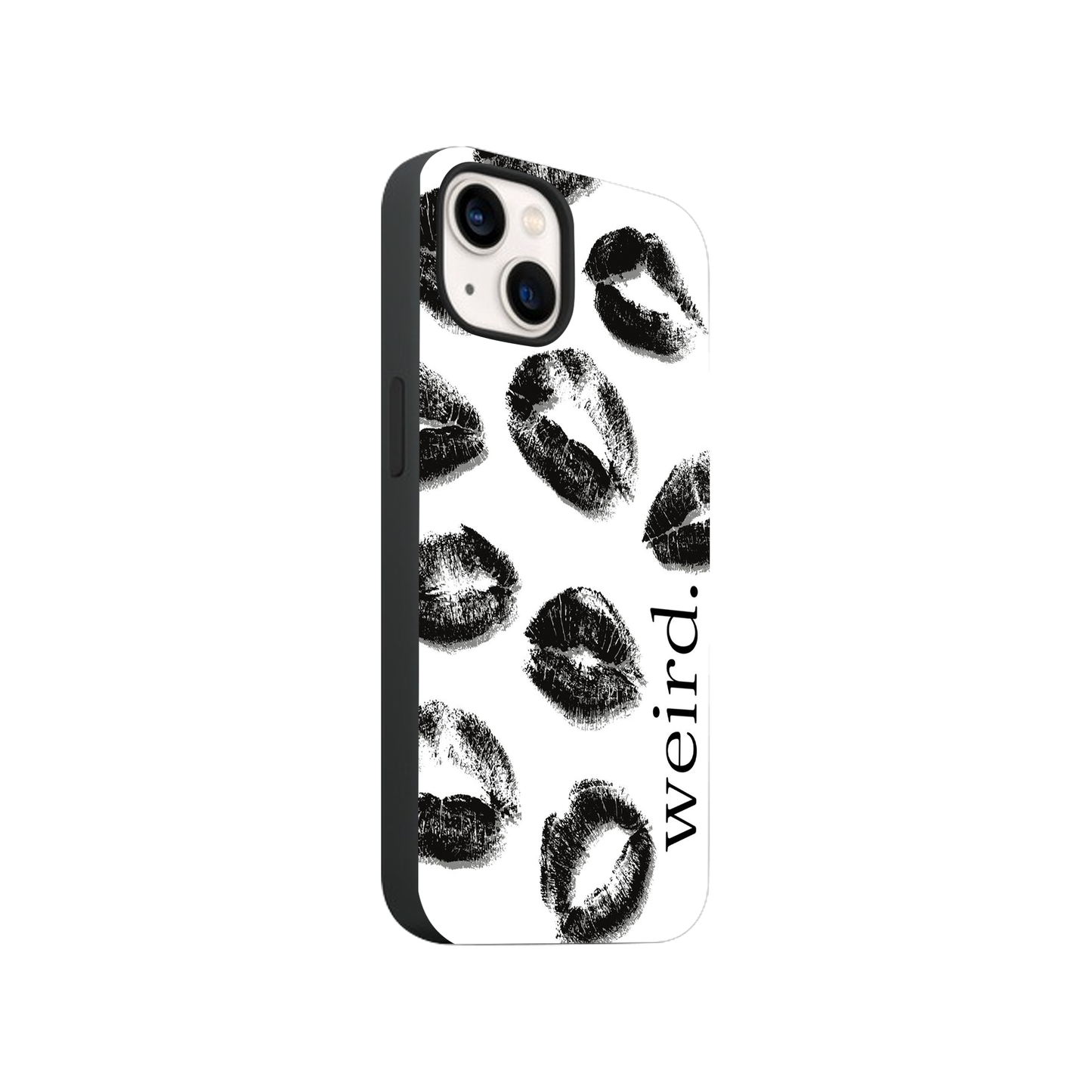 Weird Lips Glass Phone Case