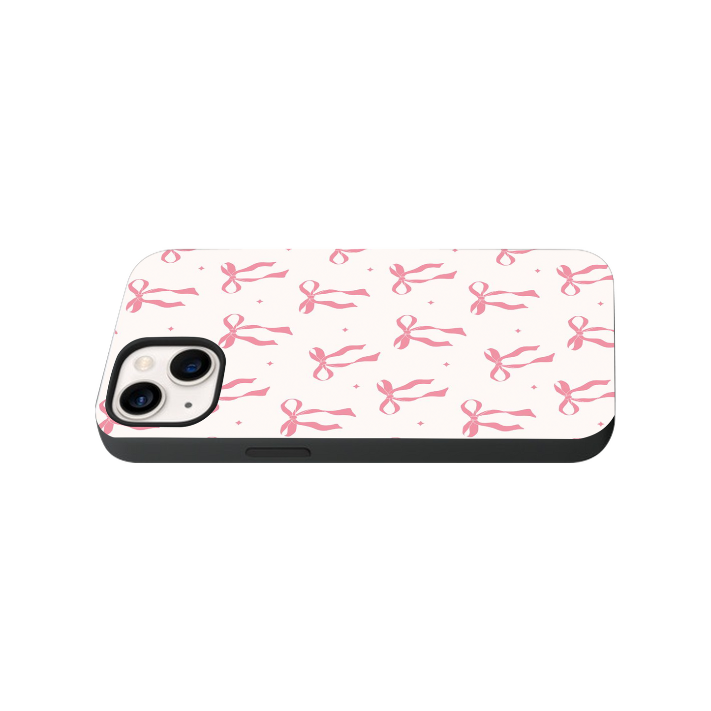 Pink Bows Glass Phone Case