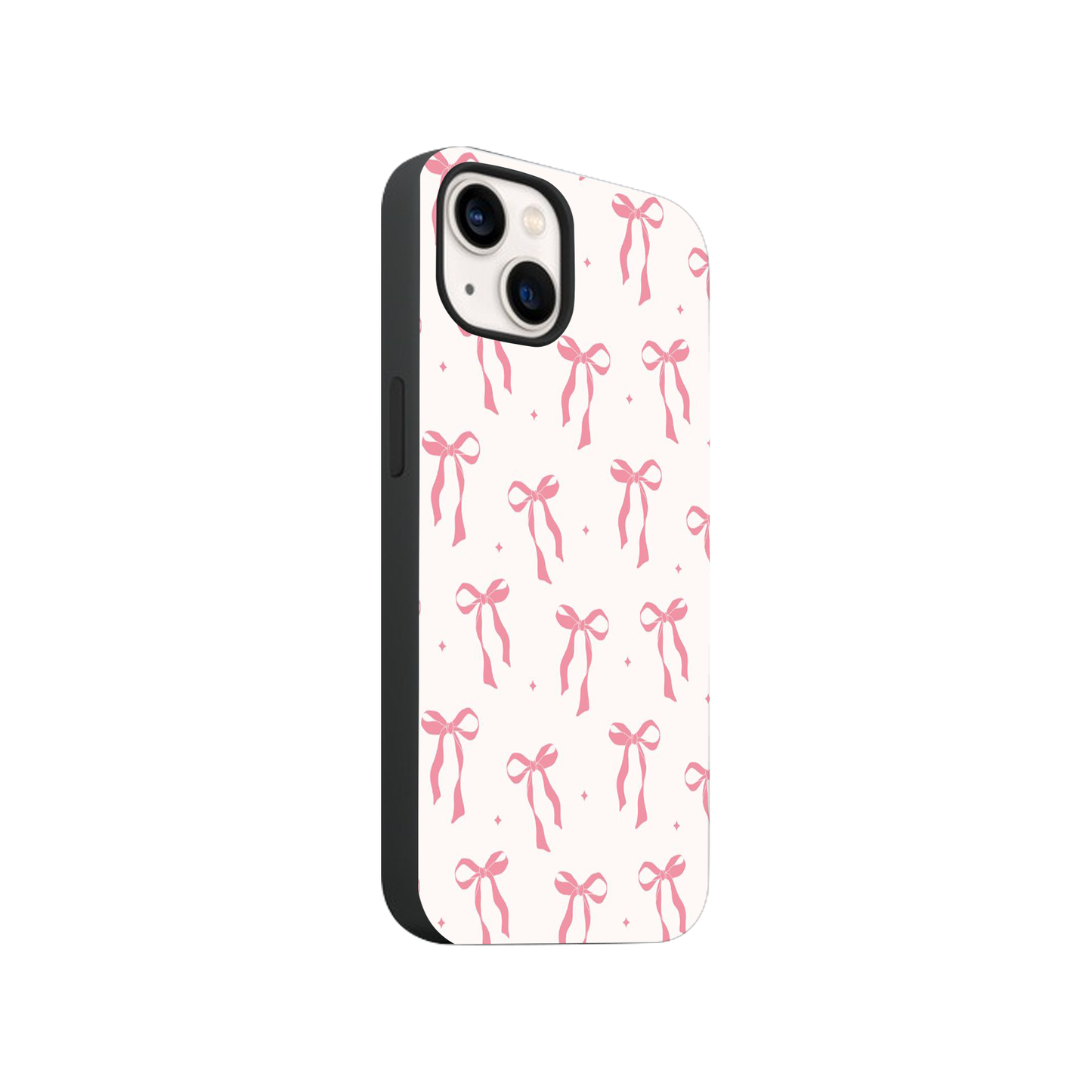 Pink Bows Glass Phone Case