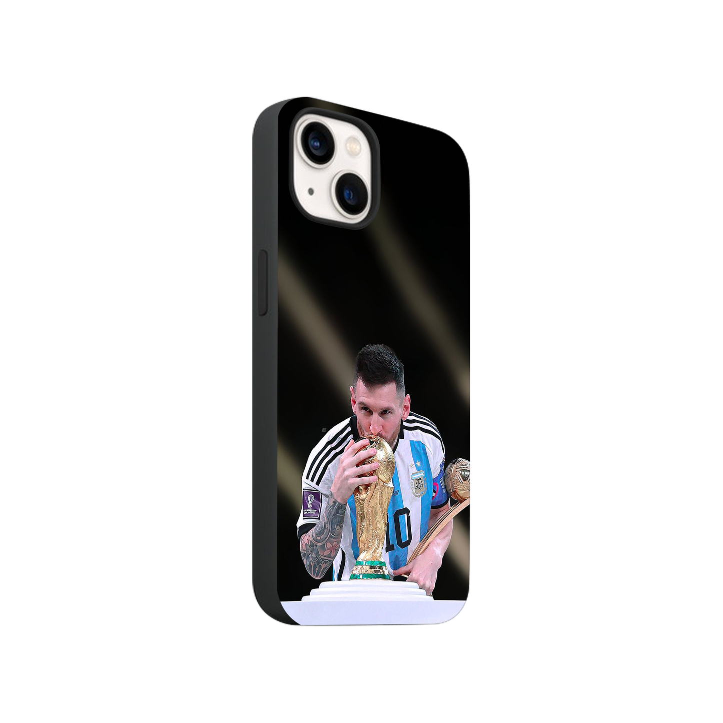 Messi #5 Glass Phone Case