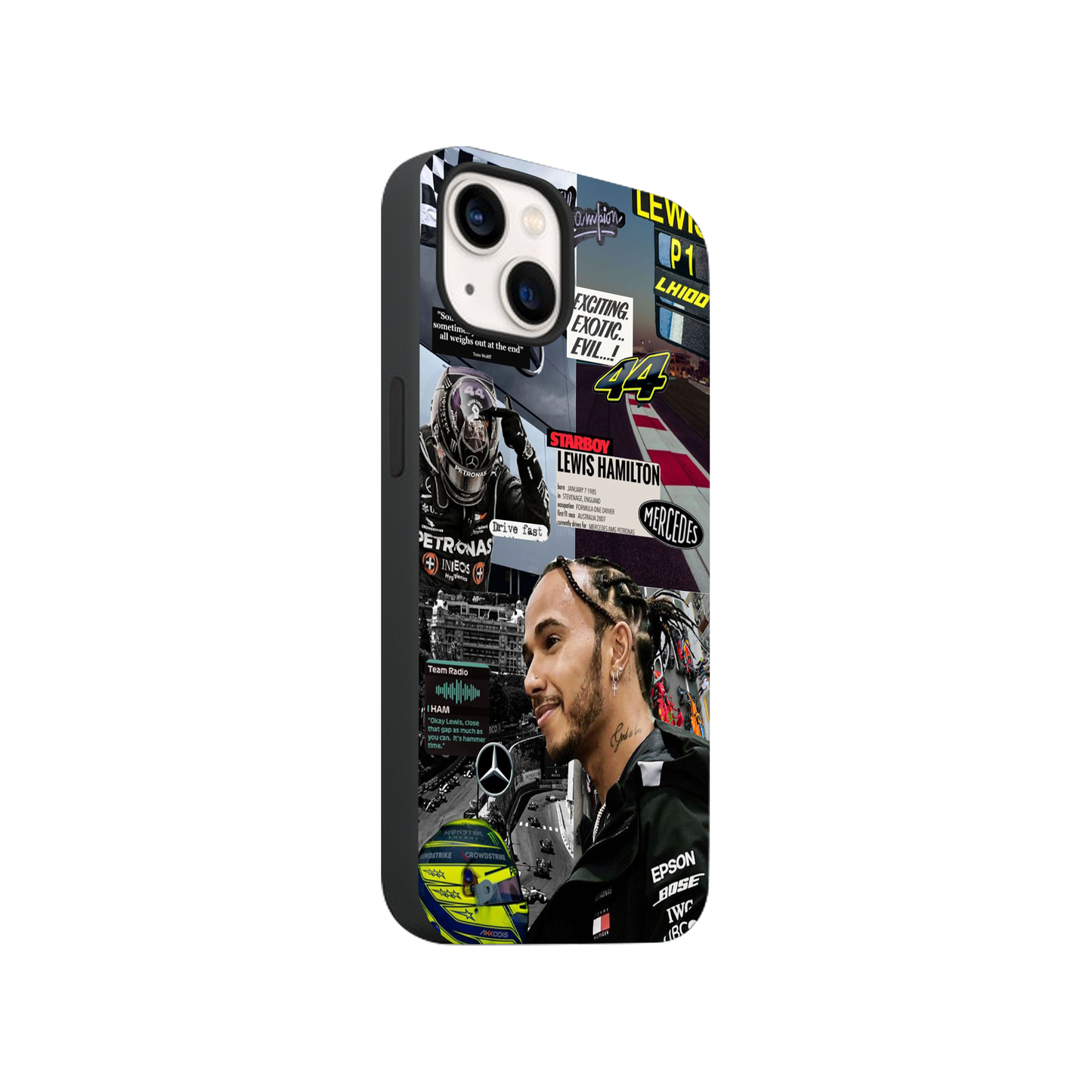 Mercedes X Lewis #1 Glass Phone Case