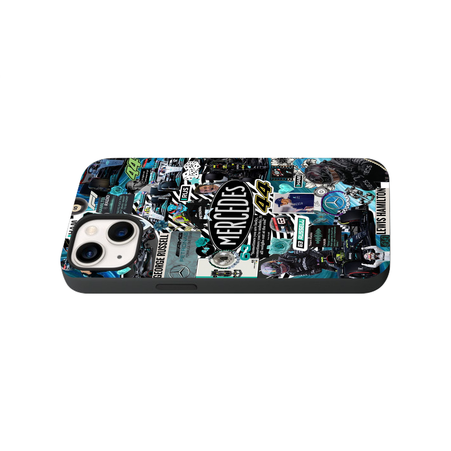 Mercedes X Lewis #3 Glass Phone Case