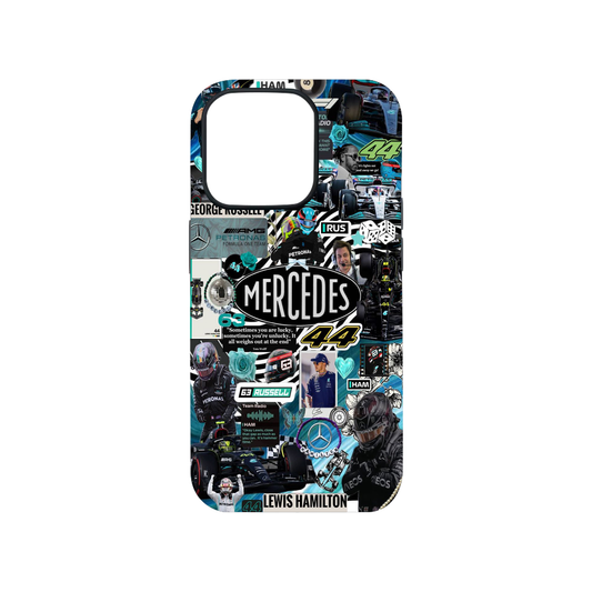 Mercedes X Lewis #3 Glass Phone Case