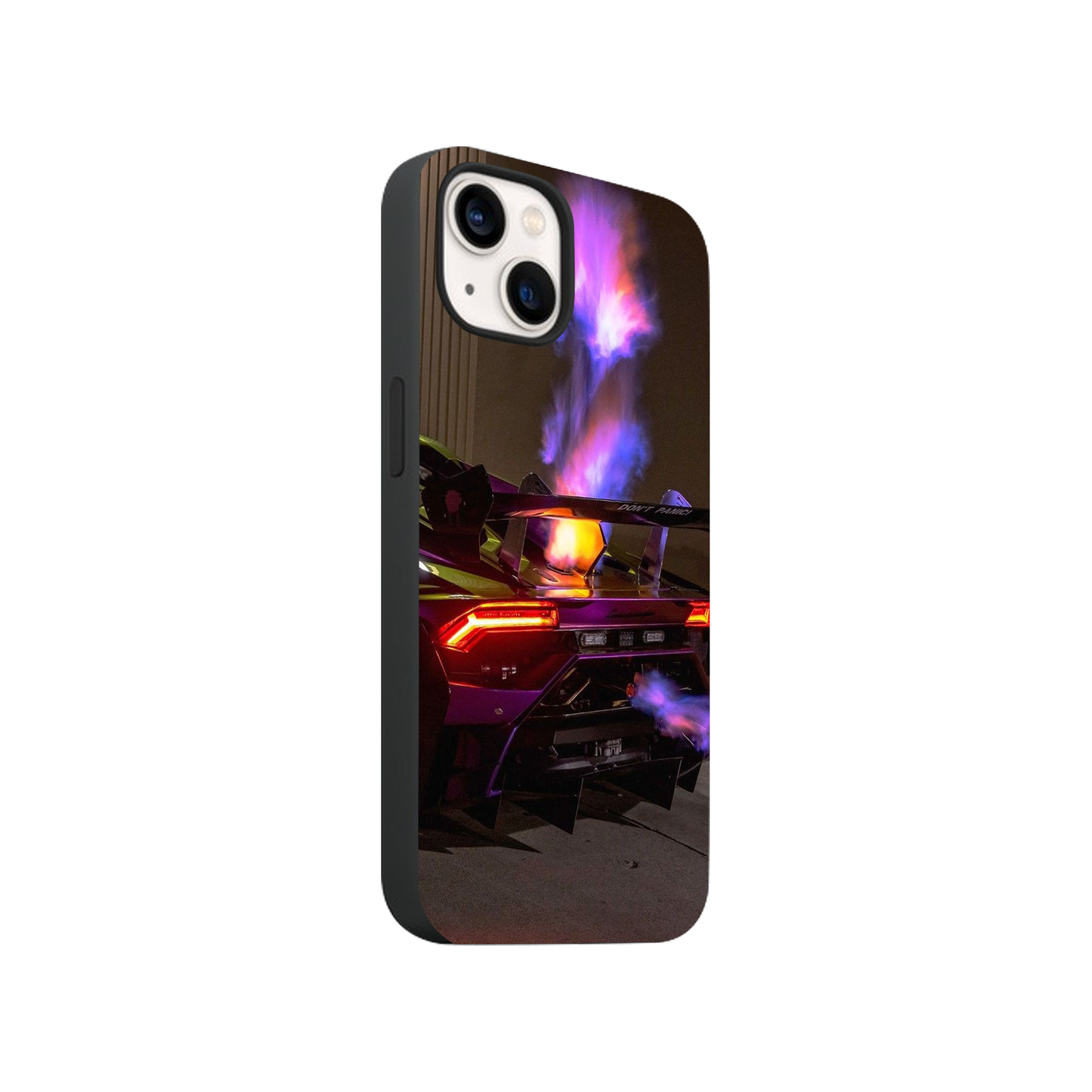 Don't Panic Lamborgini Glass Phone Case