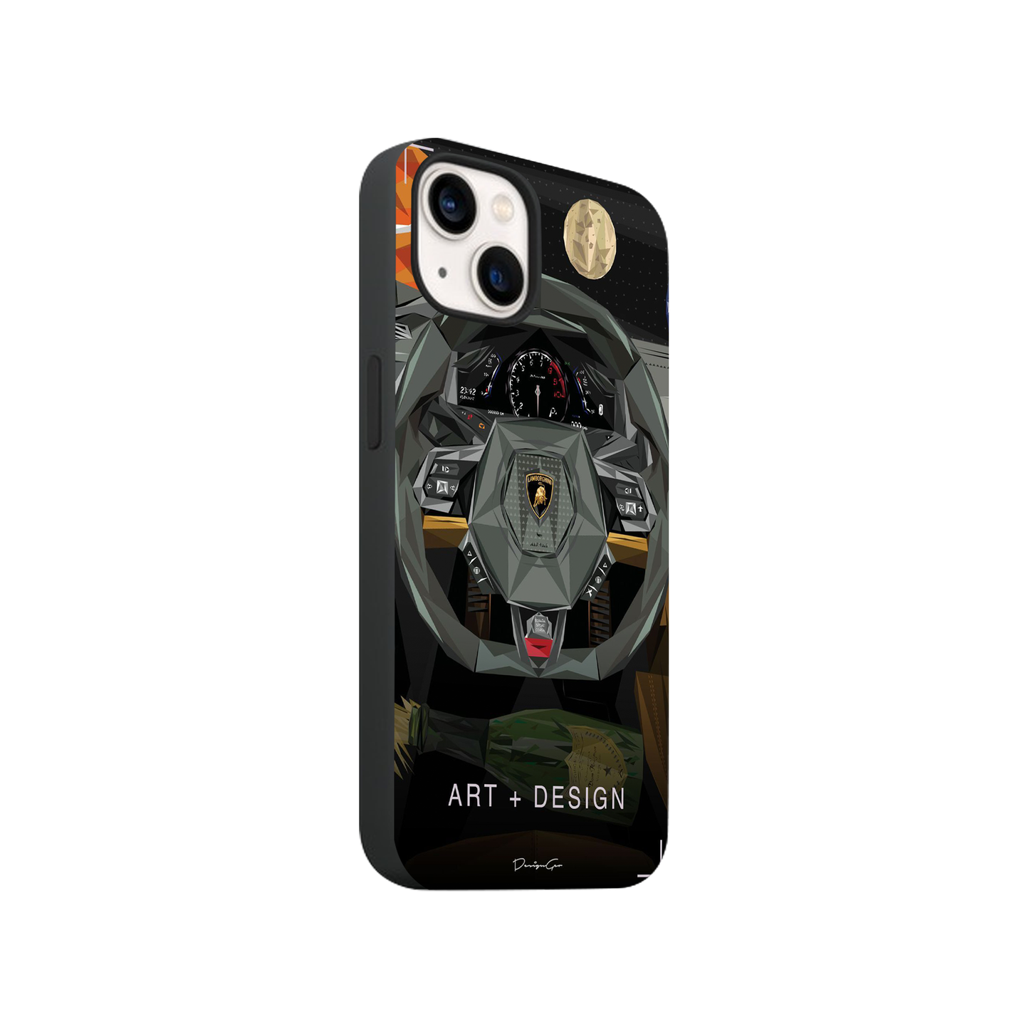 Art + Design Lamborgini Glass Phone Case