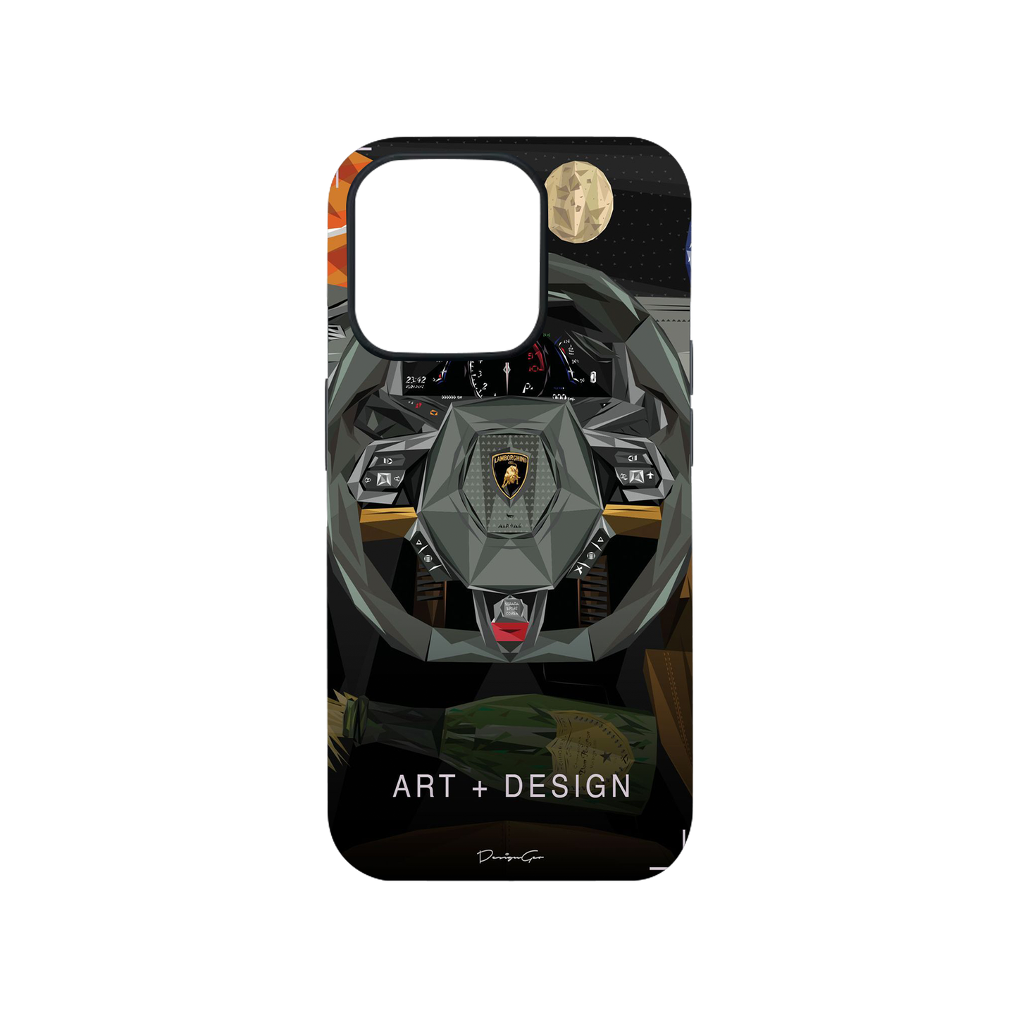 Art + Design Lamborgini Glass Phone Case