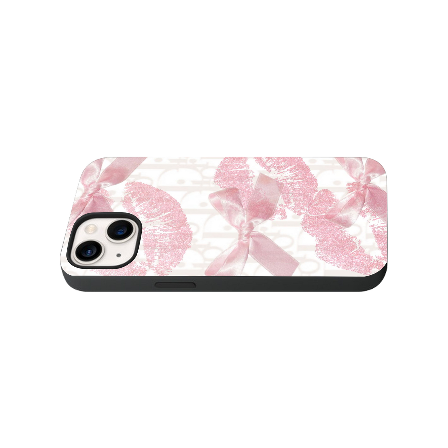 Lips and the Bow Glass Phone Case