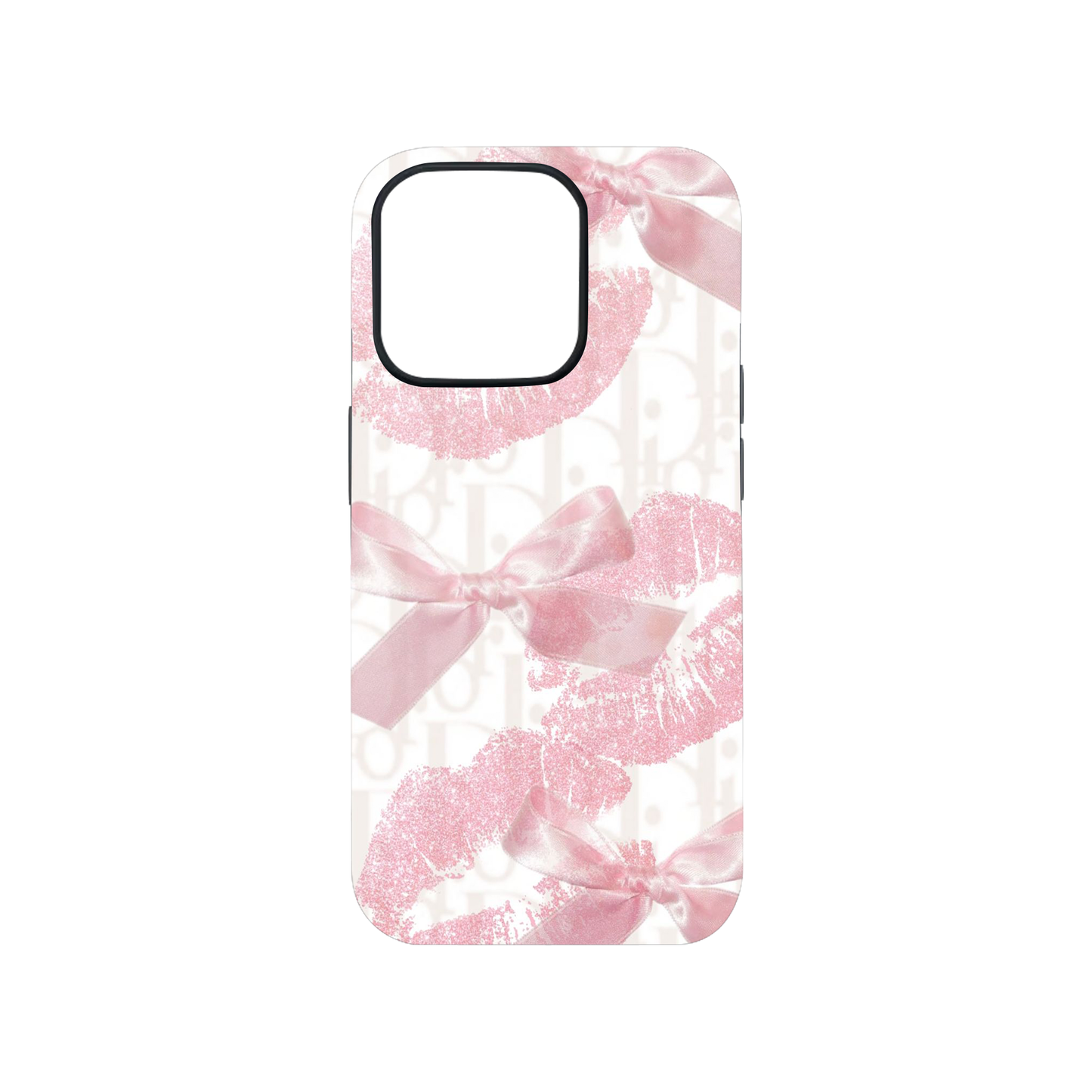Lips and the Bow Glass Phone Case