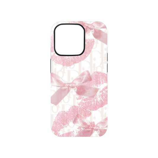 Lips and the Bow Glass Phone Case