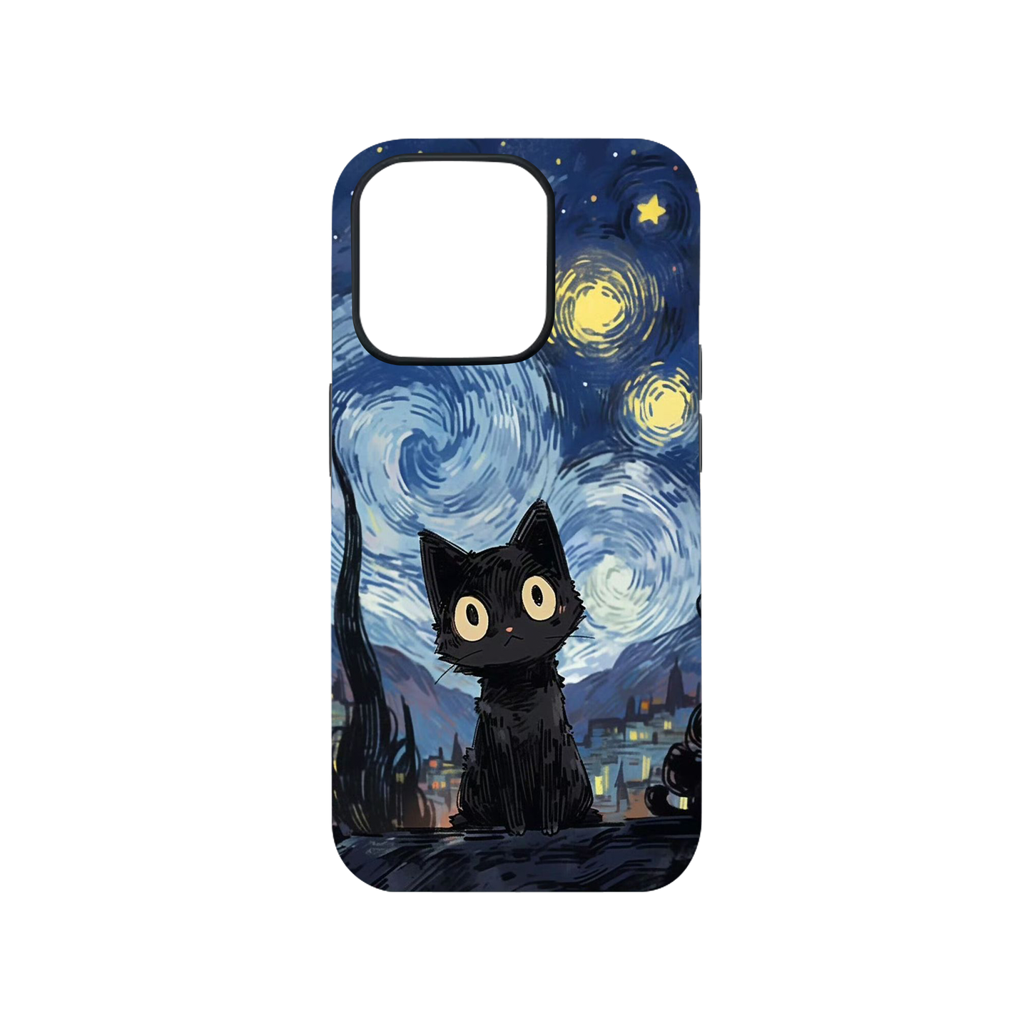 Cute Cat Glass Phone Case
