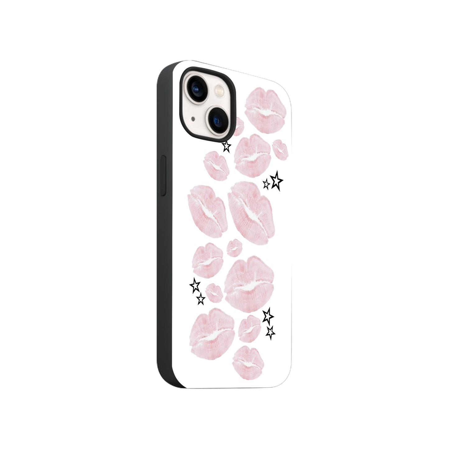 Stars And Lips Glass Phone Case