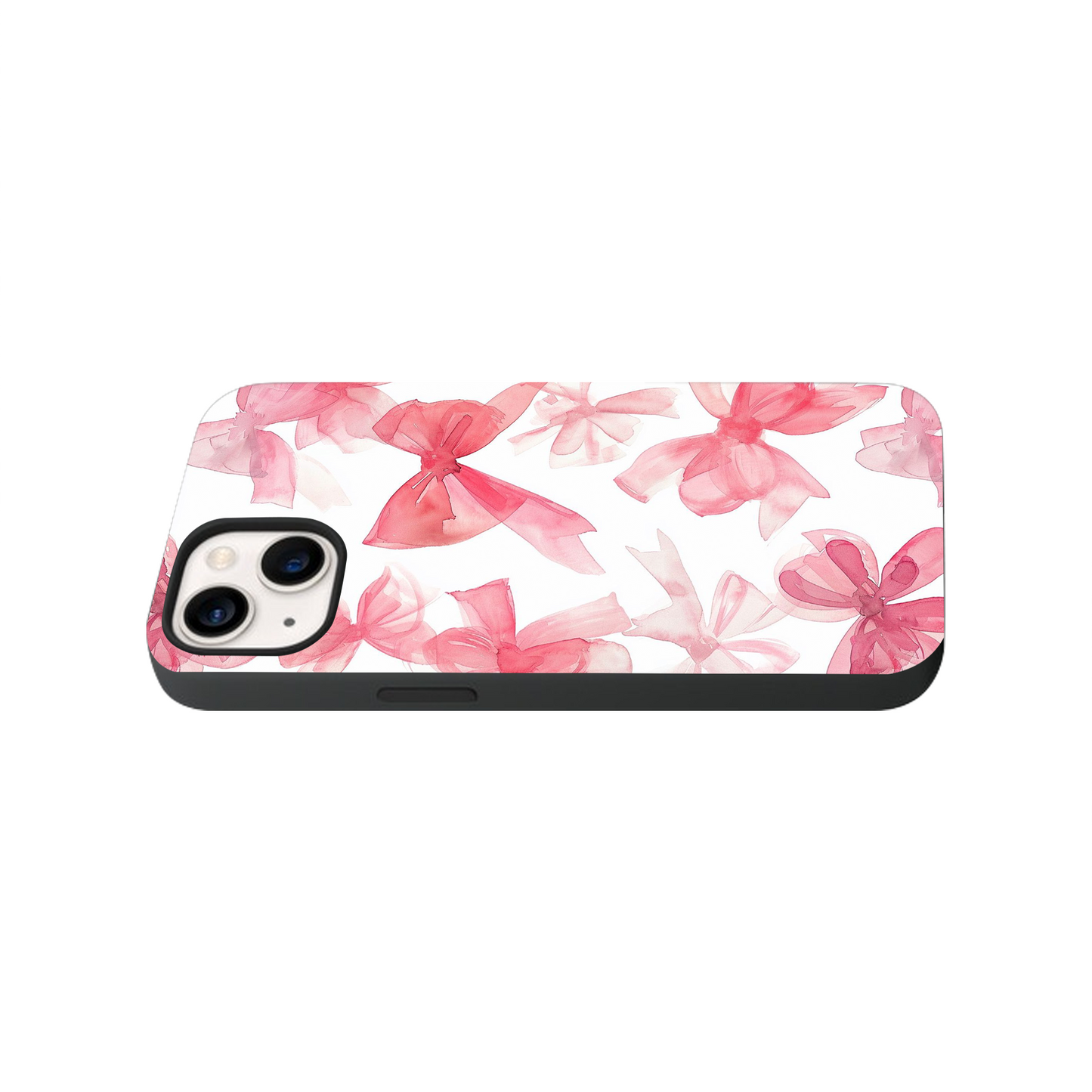 Red Bows Glass Phone Case