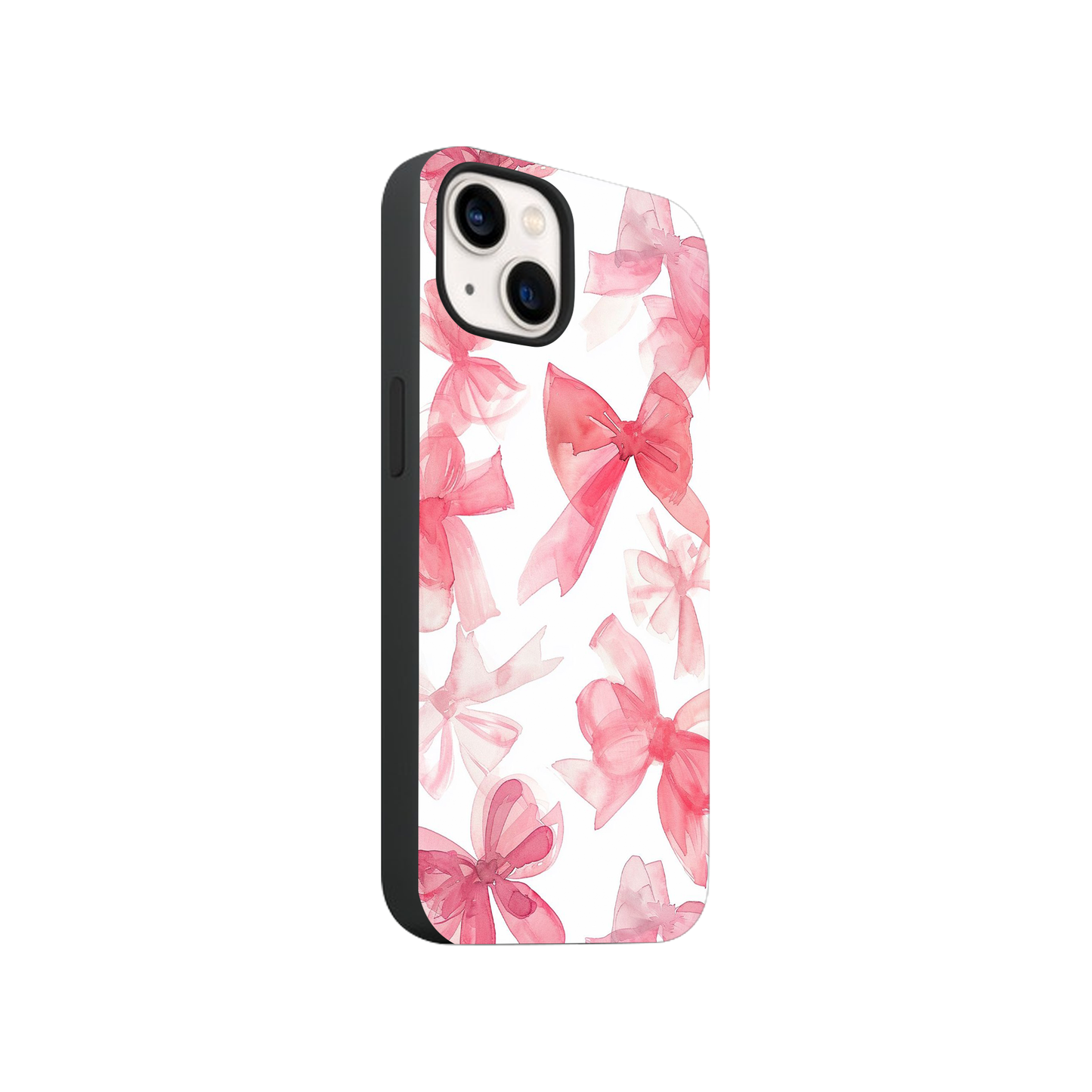 Red Bows Glass Phone Case