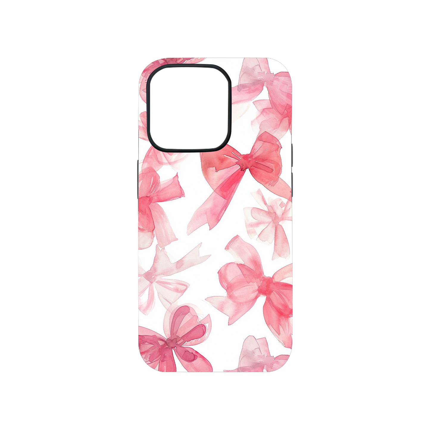 Red Bows Glass Phone Case
