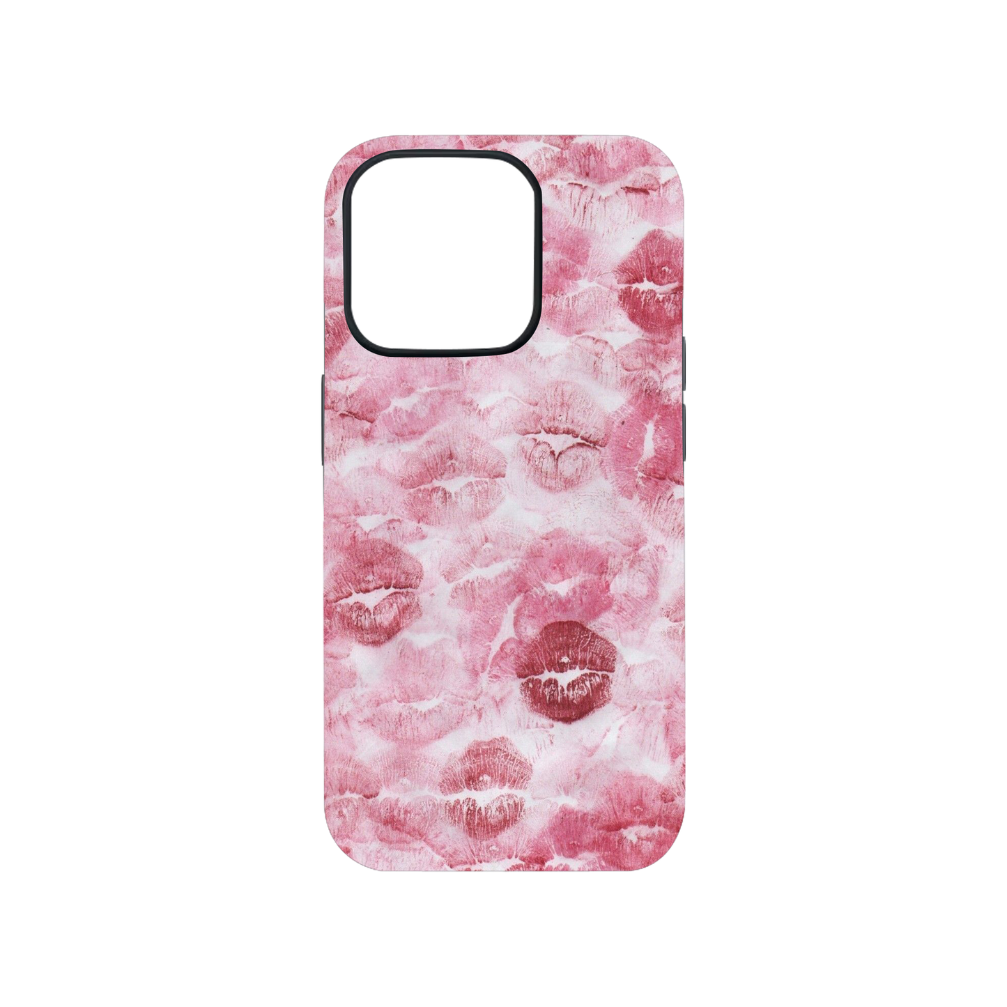 Pink Lips Glass Phone Case