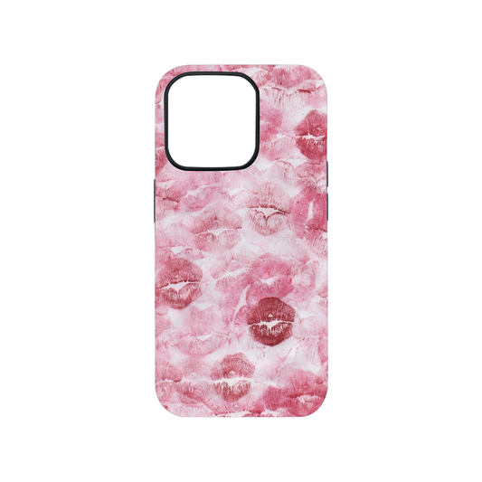 Pink Lips Glass Phone Case