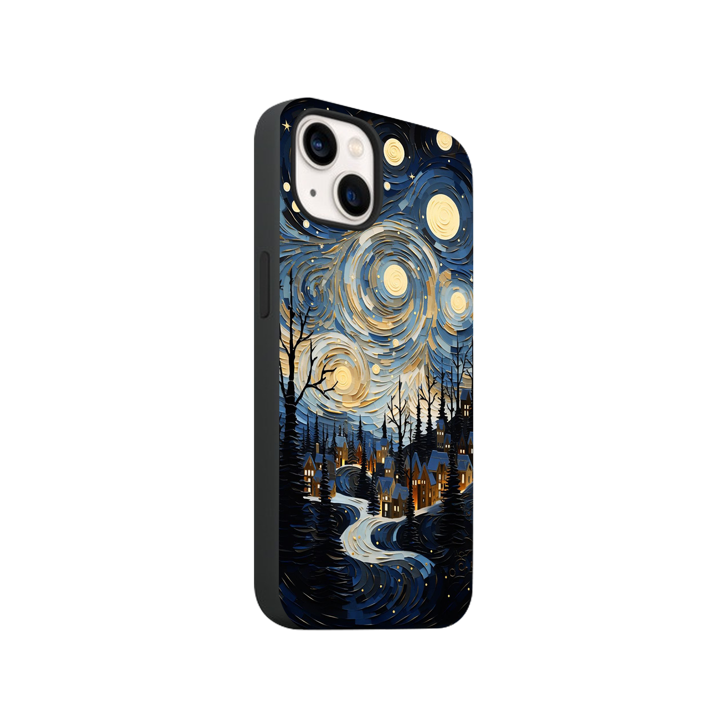 Blue Starry Night Glass Phone Case