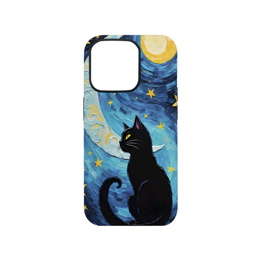 Cat In the Blue Sky Glass Phone Case