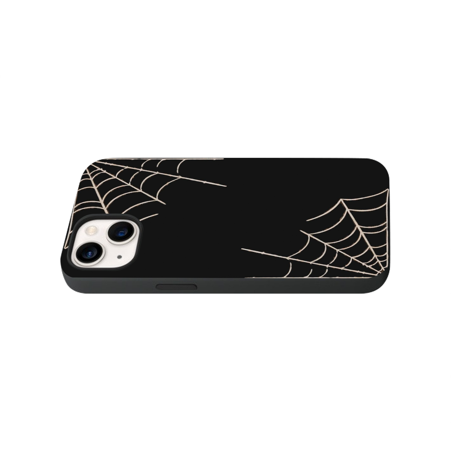 Corner Spider Web Glass Phone Case