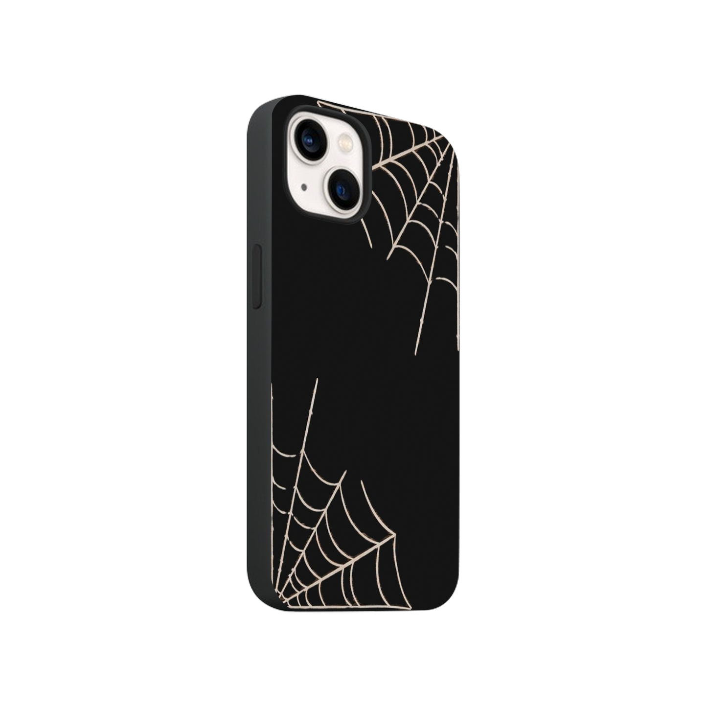 Corner Spider Web Glass Phone Case