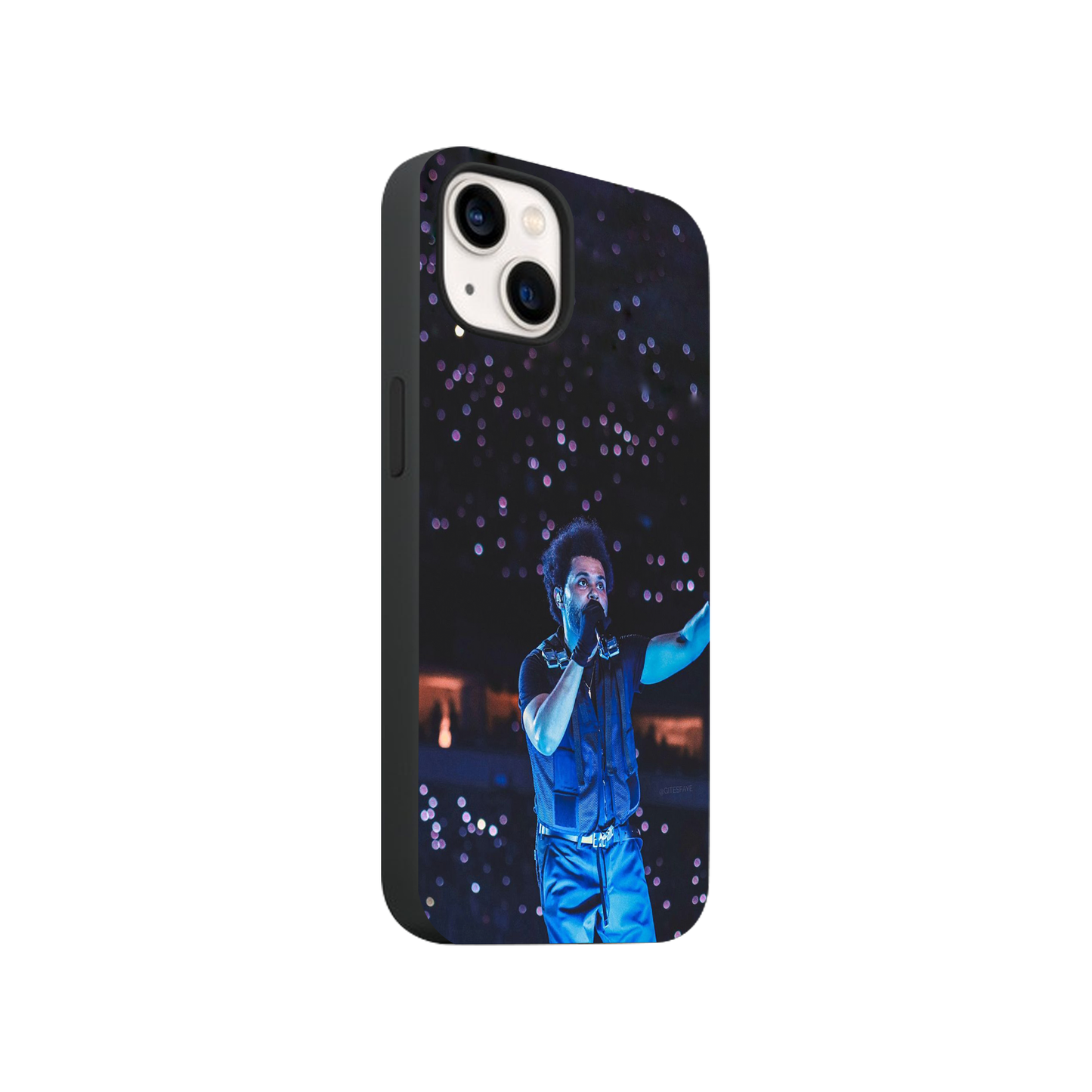 Weeknd and the Sky Glass Phone Case