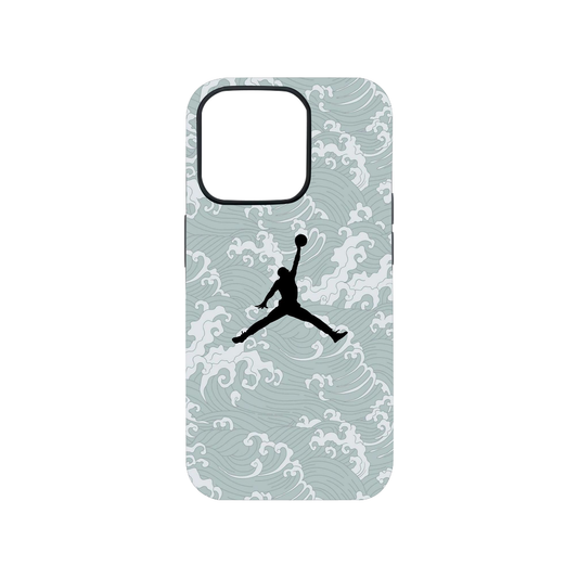 Jordan X Great Wave Glass Phone Case