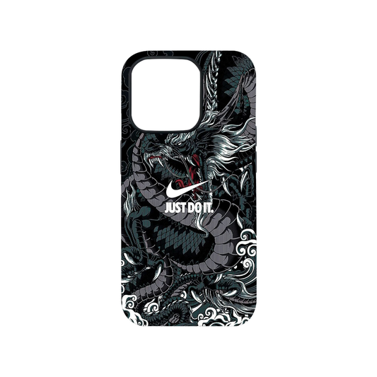 Dragon Swoosh Glass Phone Case
