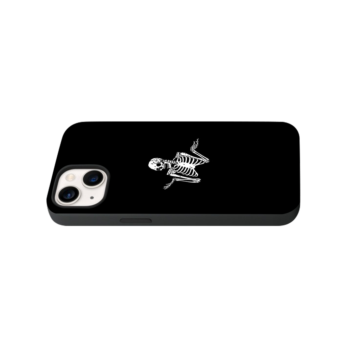 Whatever Skeloton Glass Phone Case