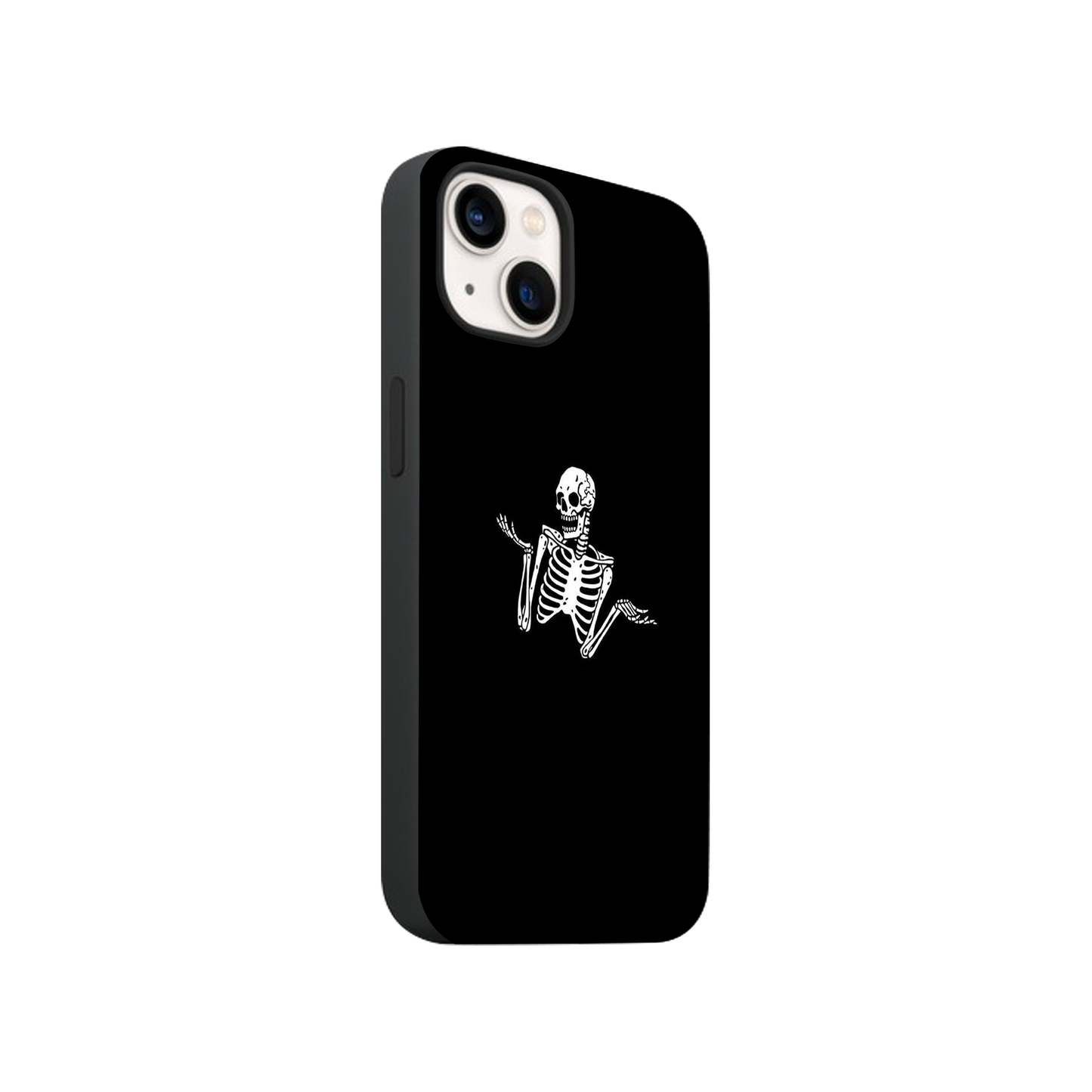 Whatever Skeloton Glass Phone Case