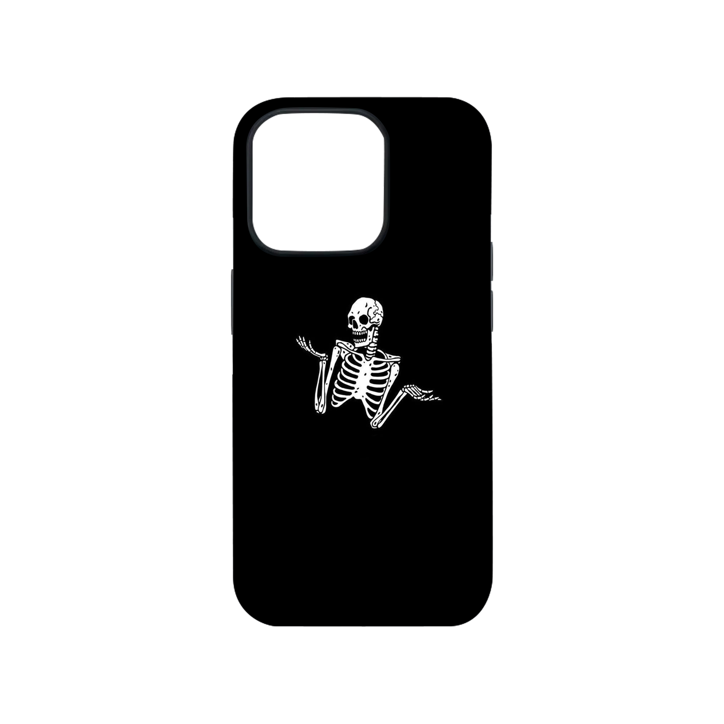 Whatever Skeloton Glass Phone Case