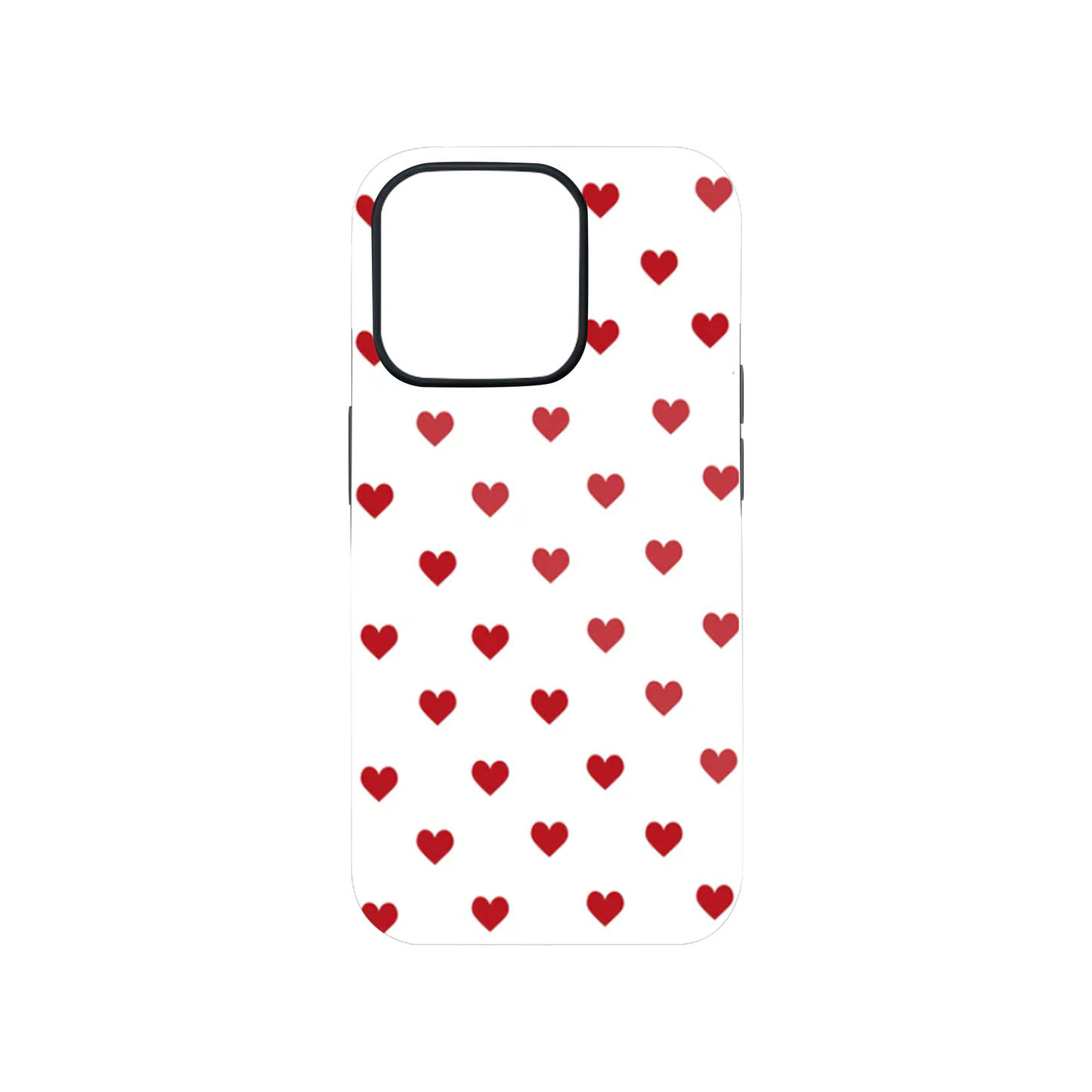 Pink Hearts Glass Phone Case