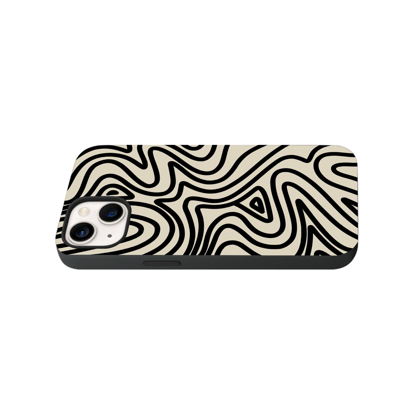 Wavy Topographic Glass Phone Case