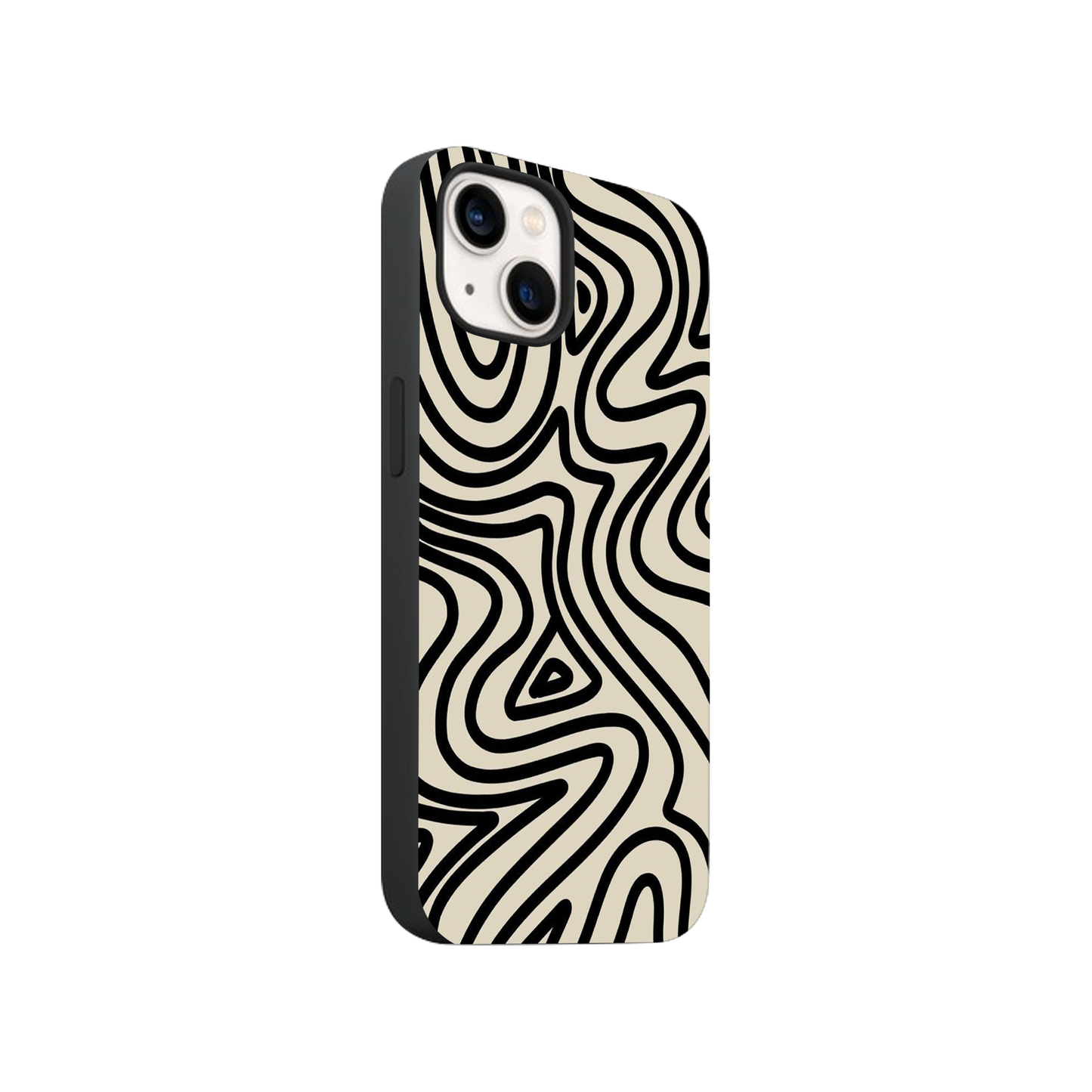 Wavy Topographic Glass Phone Case