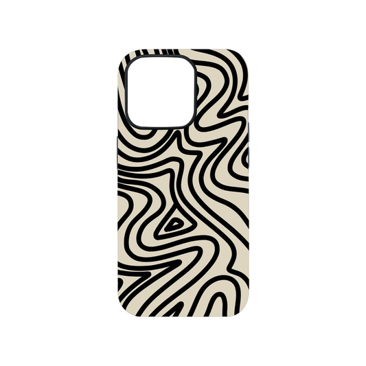 Wavy Topographic Glass Phone Case