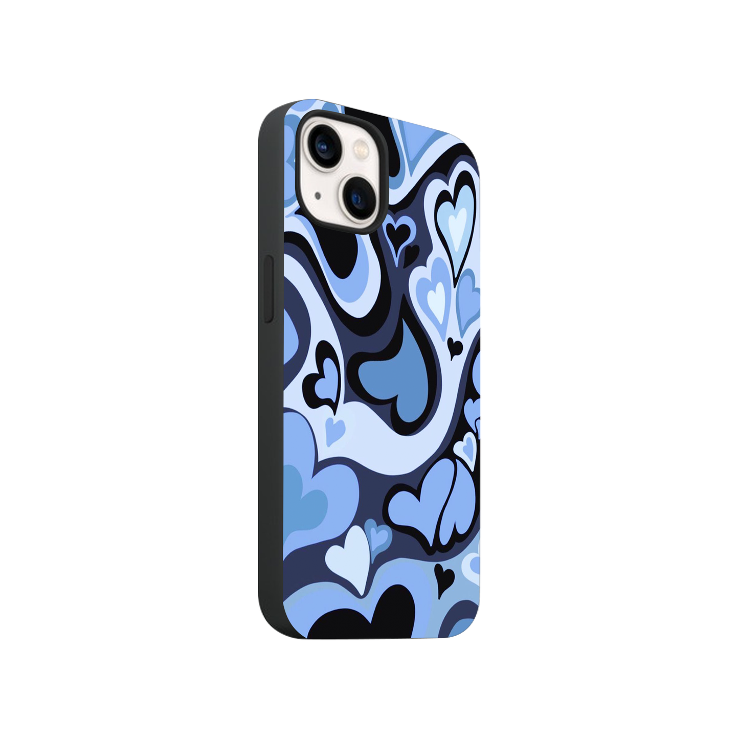 Purple Hearts Glass Phone Case