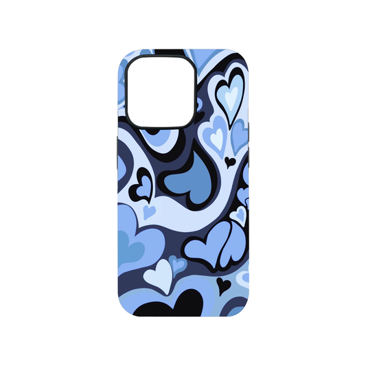 Purple Hearts Glass Phone Case