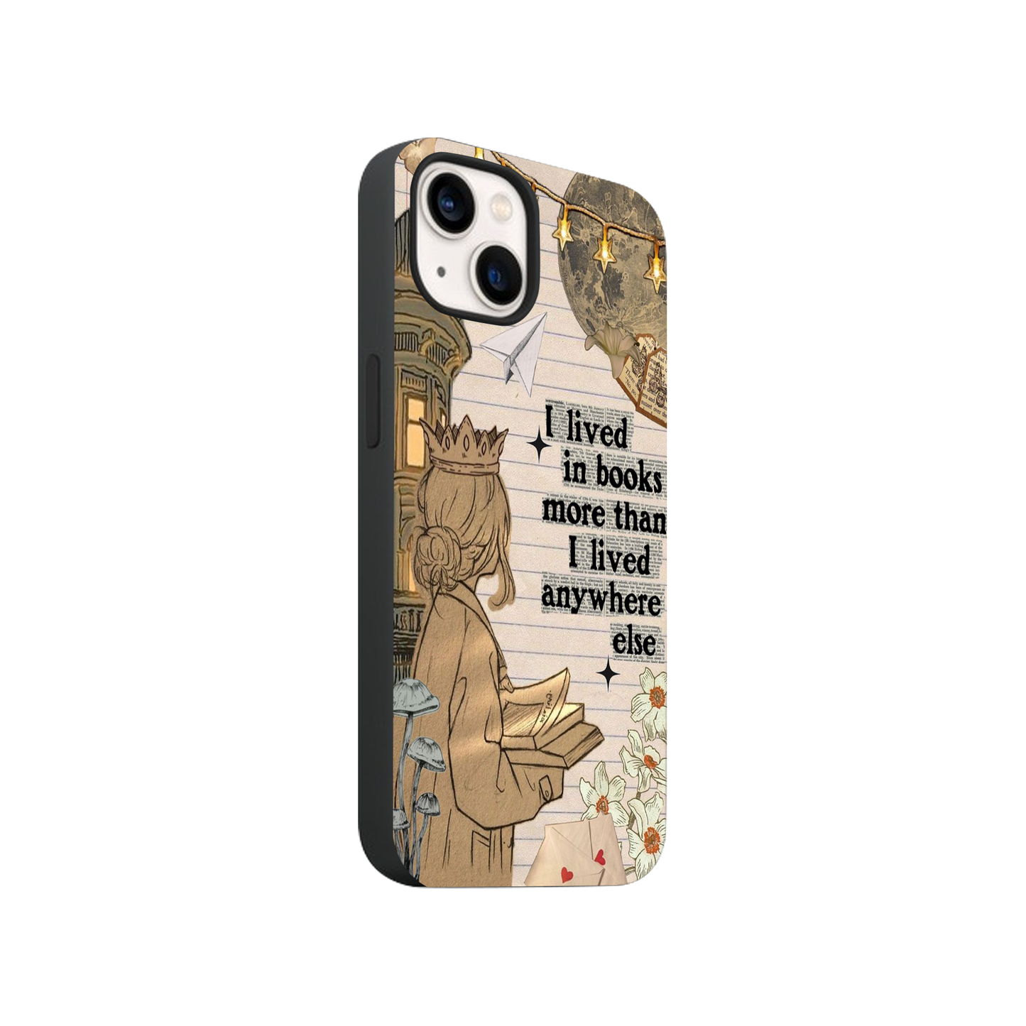 Lived In Books Glass Phone Case