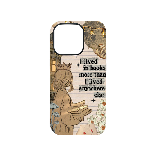 Lived In Books Glass Phone Case