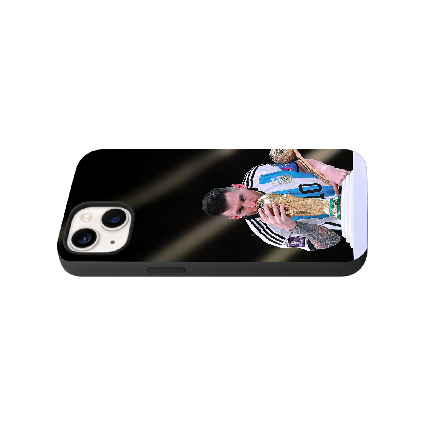 Messi #5 Glass Phone Case