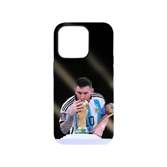 Messi #5 Glass Phone Case