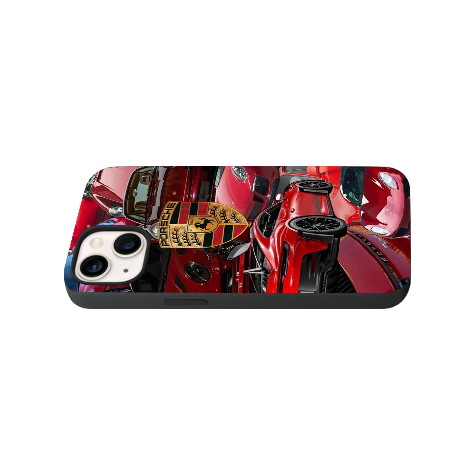 Red Porsche Glass Phone Case