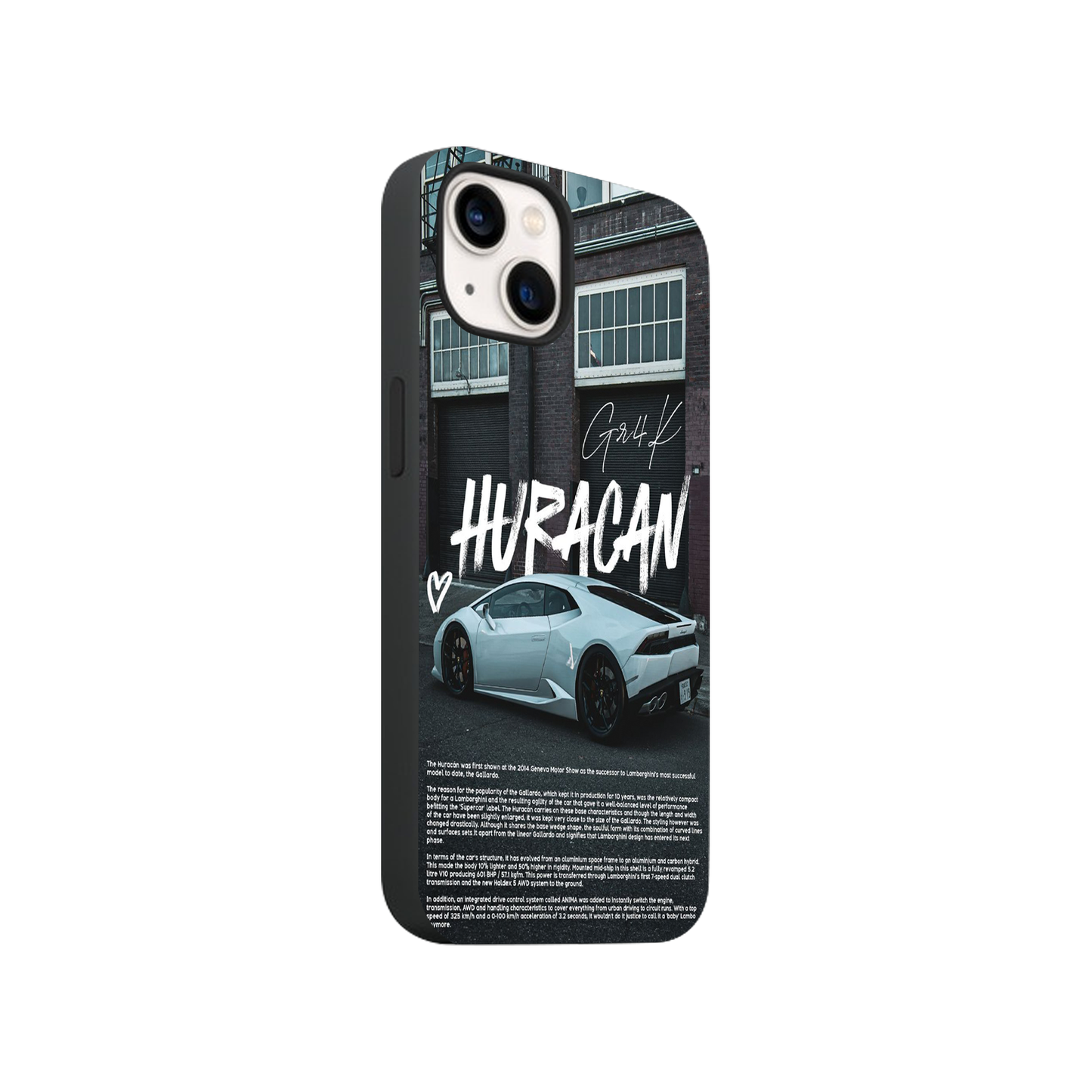 Huracan Glass Phone Case