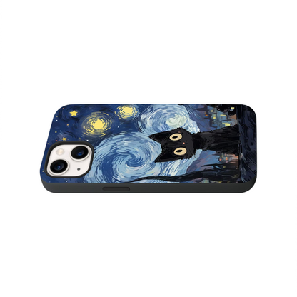 Cute Cat Glass Phone Case