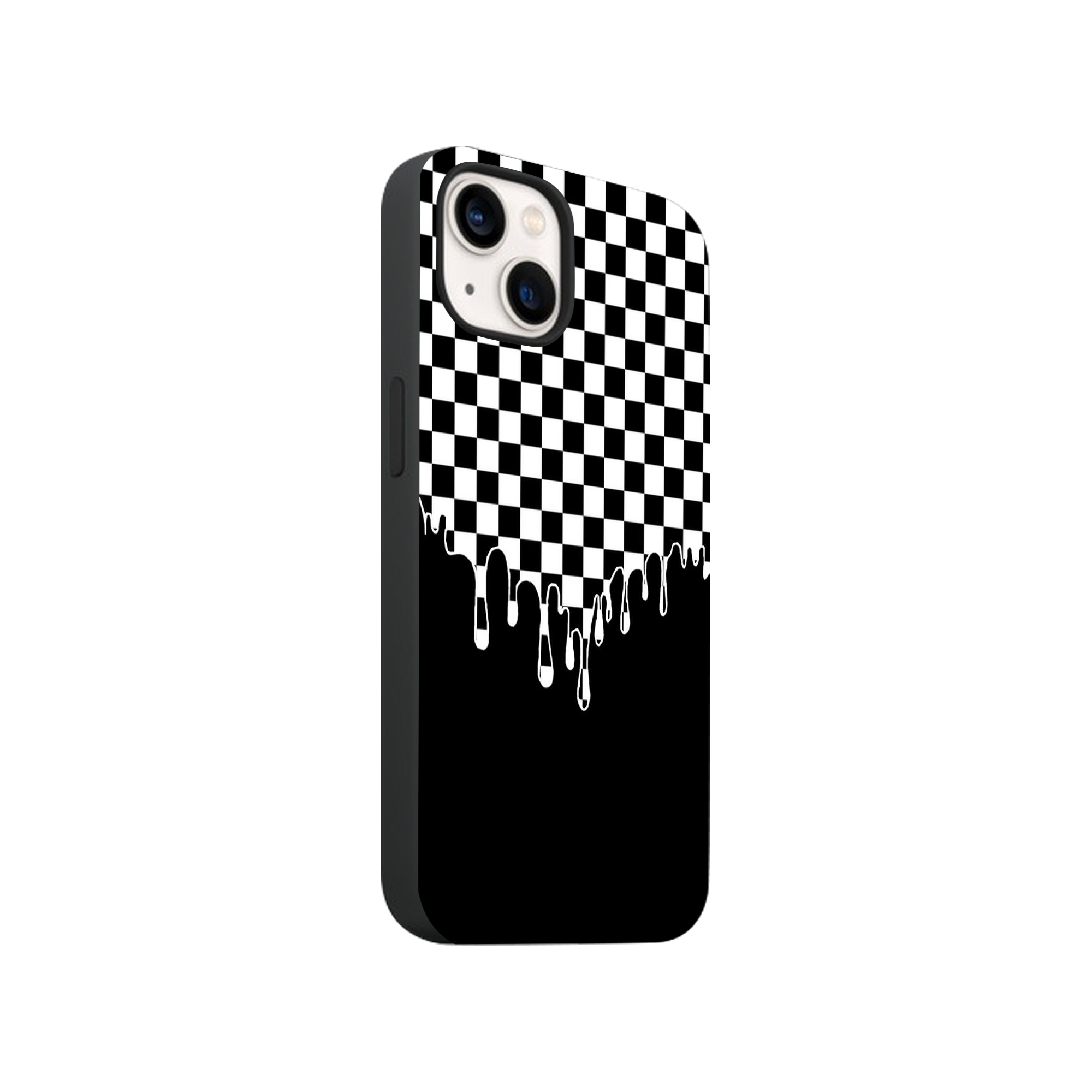 Black Checkered Phone Case