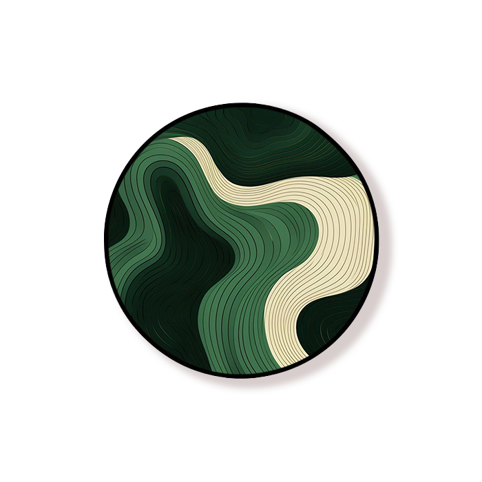 Green Waves Pop Holder