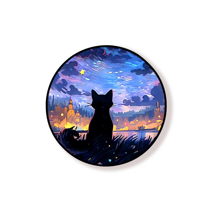 Cat In the Night Sky Pop Holder