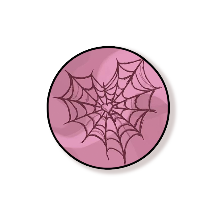 Pink Spider Web Pop Holder