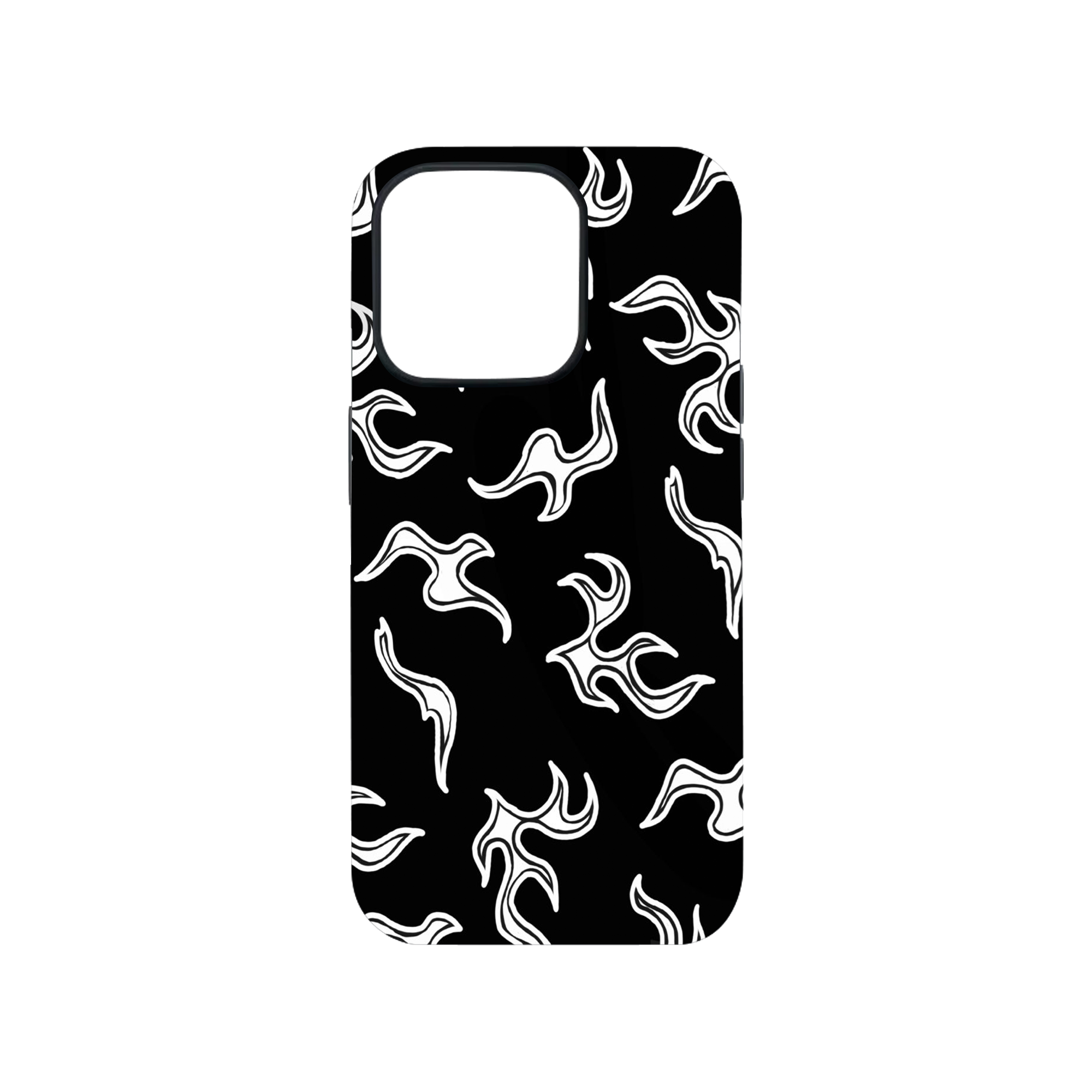 White Flames Phone Case