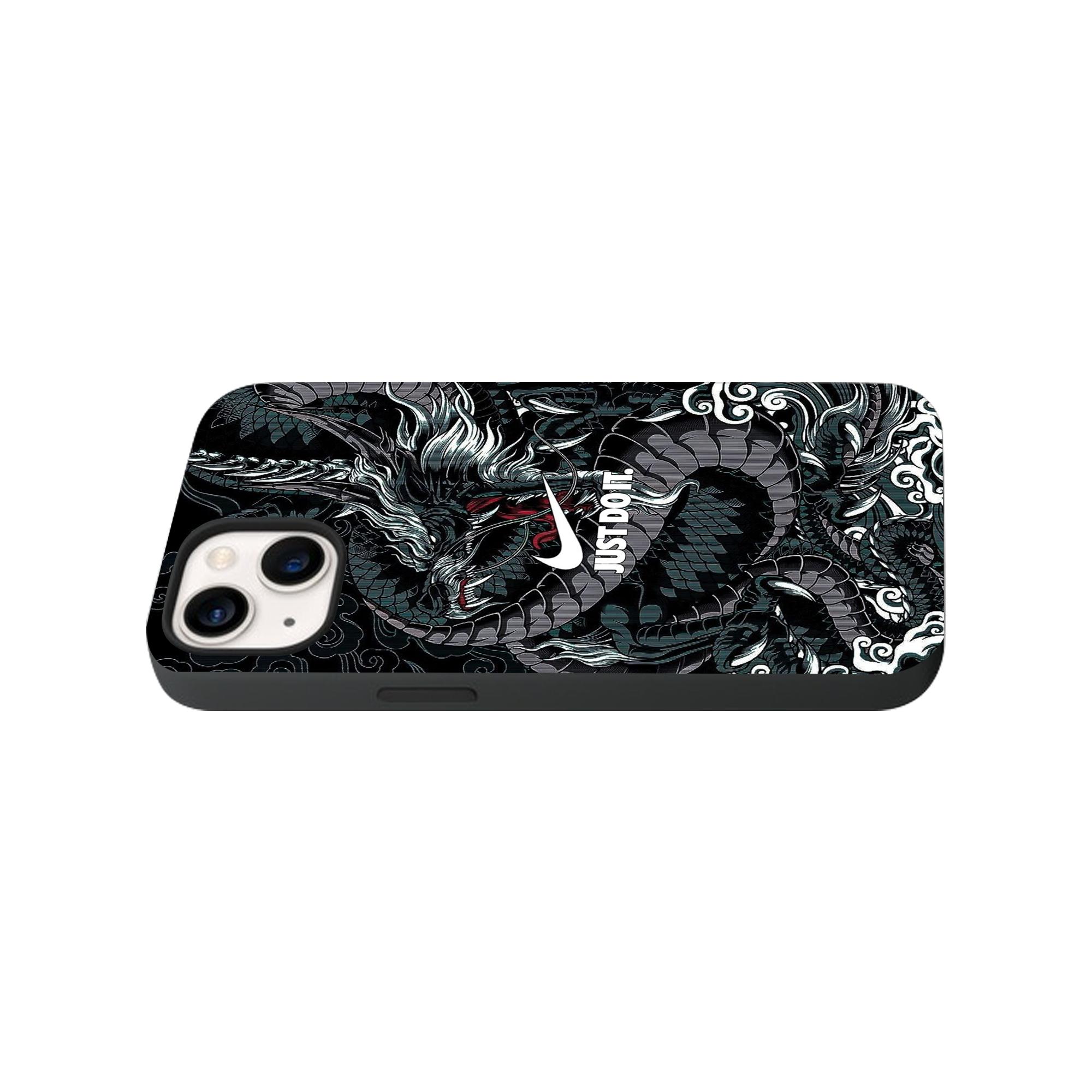 Dragon Swoosh Glass Phone Case